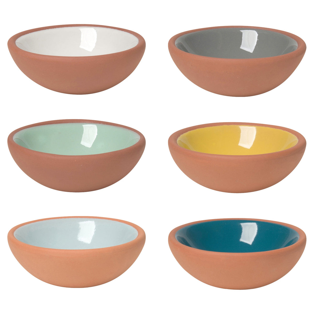 DD Sky Terracotta Set Of 6 - Pinch Bowl