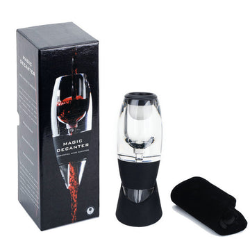 Red Wine Aerator Filter Decanter Essential Black