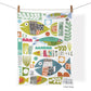 WerkShoppe - Fish School - Cotton Tea Towel