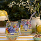 La La Land Mediterranean Summer Glass Tumblers – Set of 2